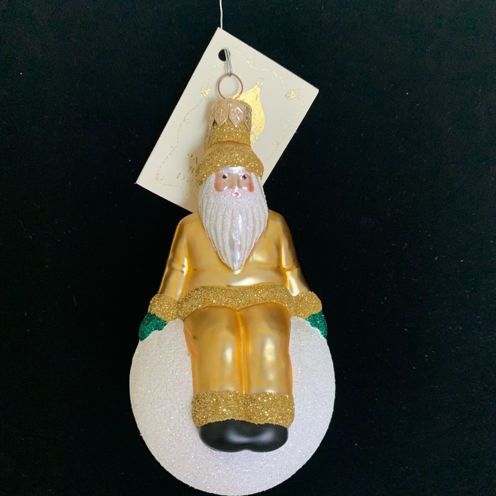 Vintage Patricia Breen “Snowbound Santa” Ornament # 9840  Retired*1998